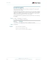Preview for 528 page of Allied Telesis AlliedWare Plus 5.2.1 Software Reference Manual