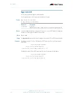 Preview for 592 page of Allied Telesis AlliedWare Plus 5.2.1 Software Reference Manual
