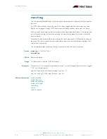 Preview for 704 page of Allied Telesis AlliedWare Plus 5.2.1 Software Reference Manual