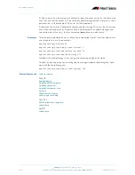 Preview for 706 page of Allied Telesis AlliedWare Plus 5.2.1 Software Reference Manual