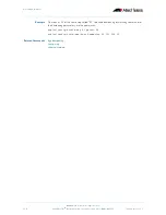 Preview for 714 page of Allied Telesis AlliedWare Plus 5.2.1 Software Reference Manual