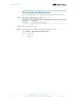 Preview for 756 page of Allied Telesis AlliedWare Plus 5.2.1 Software Reference Manual