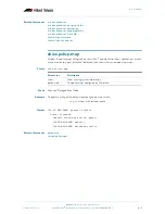 Preview for 929 page of Allied Telesis AlliedWare Plus 5.2.1 Software Reference Manual