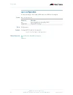 Preview for 1048 page of Allied Telesis AlliedWare Plus 5.2.1 Software Reference Manual