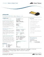 Allied Telesis AT-2801FX Specifications preview