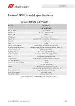 Preview for 56 page of Allied Vision Alvium 1800 Series User Manual