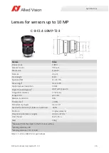 Preview for 26 page of Allied Vision C-12-F2.0-10MP-T2-3 User Manual