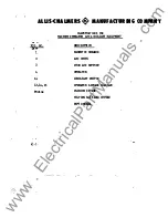 Preview for 7 page of Allis-Chalmers fb-500 Installation, Care & Use Manual