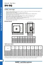 Preview for 2 page of Alnor DV-SQ User Manual