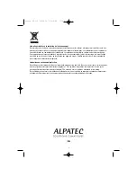 Preview for 8 page of ALPATEC TF 115 SIT User Manual