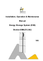 Preview for 1 page of Alpha ESS Storion-SMILE5 Installation, Operation & Maintenance Manual