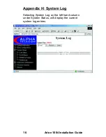 Preview for 22 page of Alpha Telecom Arion 1004 Installation Manual