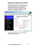 Preview for 25 page of Alpha Telecom Arion 1004 Installation Manual