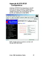 Preview for 27 page of Alpha Telecom Arion 1004 Installation Manual