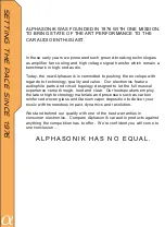 Preview for 2 page of Alphasonik AS26 Manual