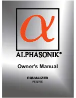 Preview for 1 page of Alphasonik EQUALIZER PEQ70E Owner'S Manual