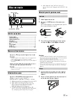 Preview for 11 page of Alpine CDE-HD149BT (French) Mode D'Emploi