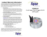 Alpine FG202LR Manual preview