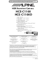 Alpine HCE-C1100 Owner'S Manual preview