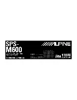 Preview for 3 page of Alpine SPS-M600 - Type-S Car Speaker Installation Manual