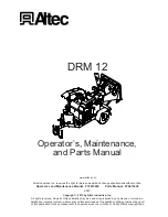 Altec DRM 12 Manual preview