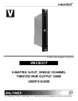 Preview for 1 page of Altinex 400-0387-003 User Manual