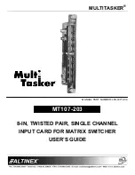 Altinex MULTITASKER MT107-203 User Manual preview