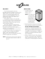 Preview for 2 page of Alto-Shaam CC-72/BKR Installation Operation & Maintenance