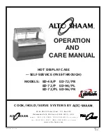 Alto-Shaam ED-48/P Operation And Care Manual preview