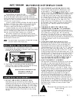 Preview for 2 page of Alto-Shaam ED-48/P Operation And Care Manual