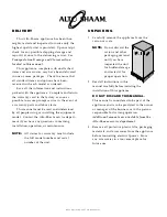 Preview for 2 page of Alto-Shaam HALO HEAT 750-GDU Installation Operation & Maintenance