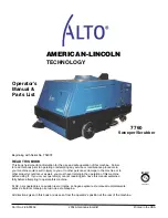 Preview for 2 page of Alto 7760 Operator'S Manual & Parts List