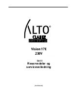 Preview for 20 page of Alto Clarke Vision 17E Operator'S Manual