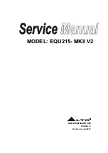 Preview for 1 page of Alto EQU215 Service Manual