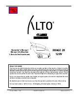 Preview for 52 page of Alto IMAGE 16 120V Operator'S Manual