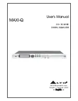 Preview for 1 page of Alto MAXI-Q User Manual