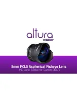 altura 8mm F/3.5 Aspherical fisheye User Manual preview