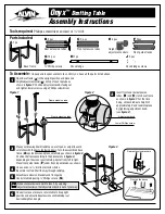 Preview for 1 page of Alvin Drafting Table Onyx Assembly Instructions