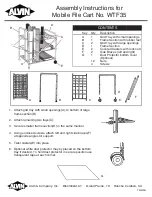 Alvin Mobile File Cart WTF35 Assembly Instructions preview