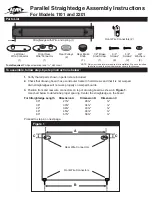 Preview for 1 page of Alvin Parallel Straightedge 1101 Assembly Instructions