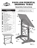 Alvin Pavillon Pedestal Assembly Instructions preview