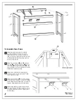 Preview for 2 page of Alvin Split Top Drafting Tables Titan II Assembly Instructions