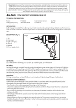 Preview for 2 page of AM TECH S1738 Instruction Manual & Safety Manual