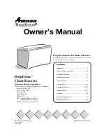 Preview for 1 page of Amana AQC0722BRW Owner'S Manual