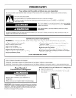 Preview for 3 page of Amana AQC1513TEW03 Use & Care Manual