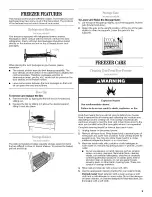 Preview for 9 page of Amana AQC1513TEW03 Use & Care Manual