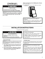 Preview for 3 page of Amana ART308FFDM03 User Instructions