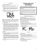 Preview for 11 page of Amana ART308FFDM03 User Instructions