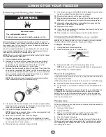 Preview for 5 page of Amana AZC31T15DW01 User Manual