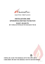 Preview for 1 page of Amantii Blt-in-38 Installation And Operating Instructions Manual